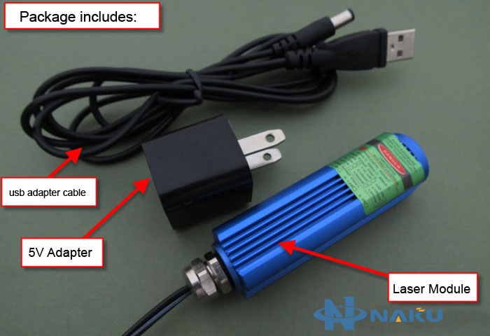 515nm/520nm 50mW~150mW 焦点可调节 草绿光 激光模组